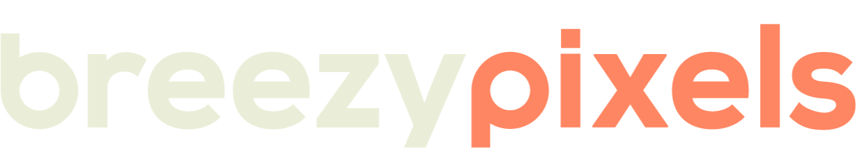 Breezy Pixels Logo dark mode