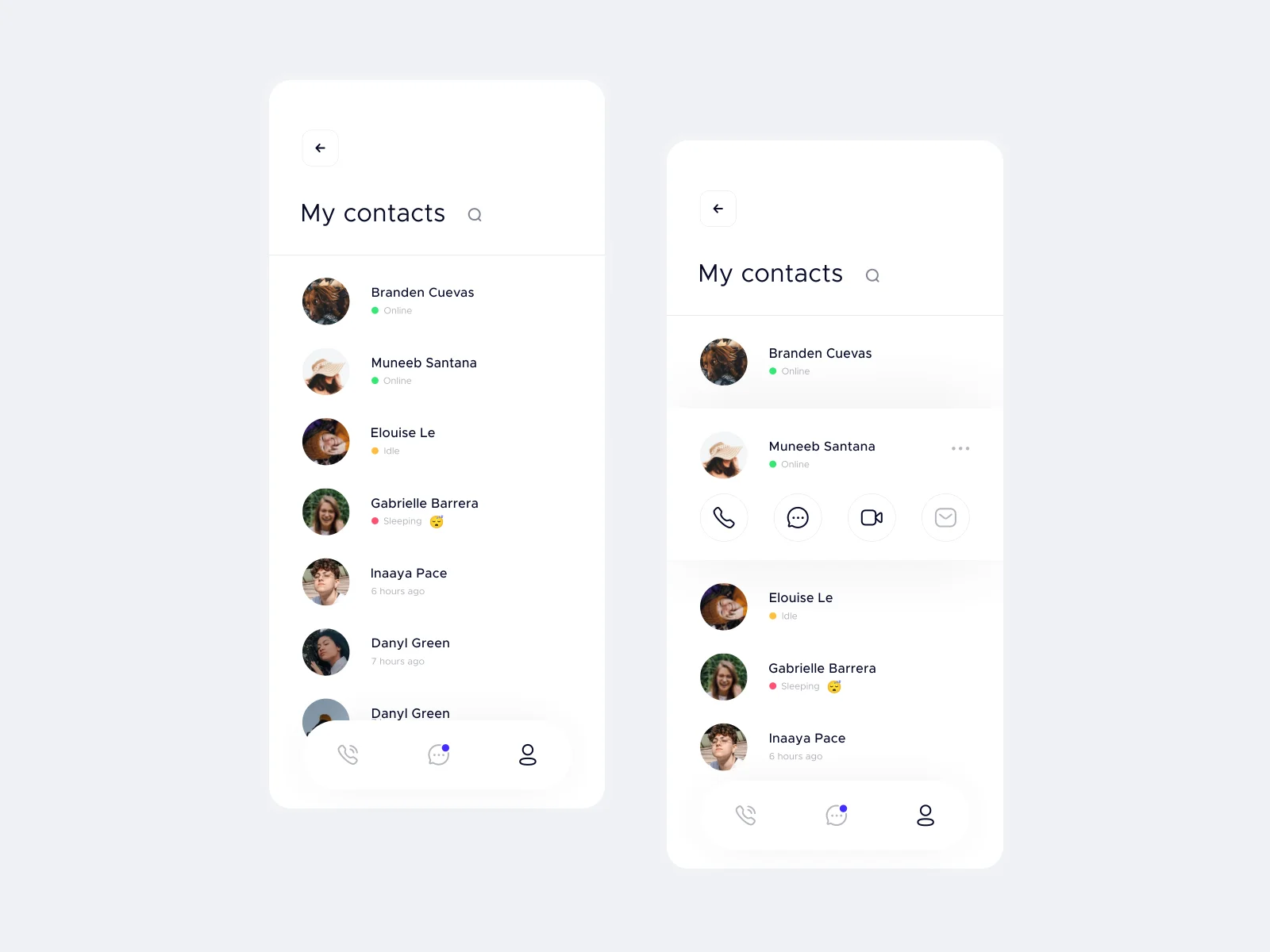 Mobile Contacts Exploration